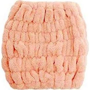 Diadema elástica multifuncional de microfibra extra ancha para mujeres en color rosa, ideal para maquillaje, spa, yoga y ducha, que estimula el crecimiento del cabello y cuida el cuero cabelludo