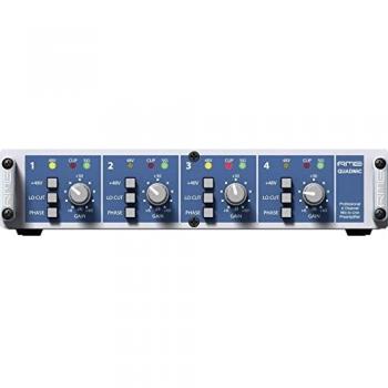 RME QuadMic II USB Microphone Preamplifier and Audio Interface in Blue