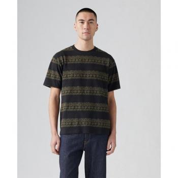 Camiseta de Hombre Levi's Vintage Red Tab Negra - Manga Corta, Algodón, Casual (XL)