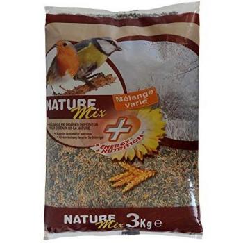 Nature Mix+ Mélange de graines - Pour oiseaux de la nature - 3kg