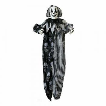 Colgante Decoración para Halloween Payaso Sangriento 170 cm con Luz, Sonido y Movimiento - Cuidado de Cada Detalle