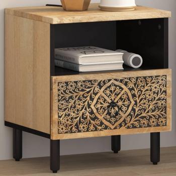 Mango Wood Bedside Cabinet 40x33x46 cm