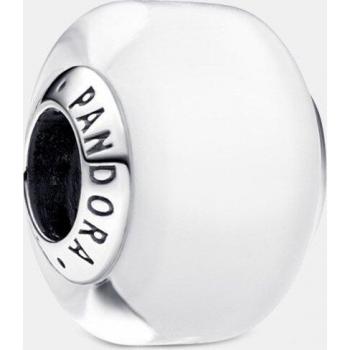 Charm Pandora Moments de plata con cristal de Murano blanco