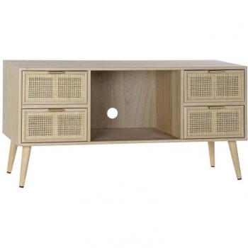 Mueble de TV DKD Home Decor Multicolor Natural Madera de Paulonia Madera MDF 120 x 42 x 60 cm