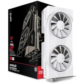 Tarjeta Gráfica XFX Radeon RX 9060 XT OC Blanca 8GB GDDR6 FSR 4 con Triple Ventilador