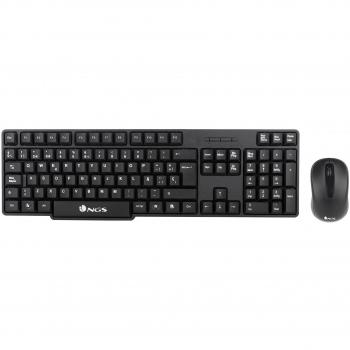 NGS Euphoria Kit Teclado y Ratón Inalámbricos 2.4 GHz Negro