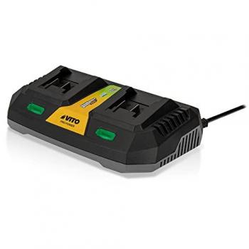 Cargador Doble Rápido 20V Vito Ego LI para Herramientas de Jardín y Bricolaje