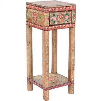 Mesita auxiliar mango 30,5x31x80,5 1 cajón