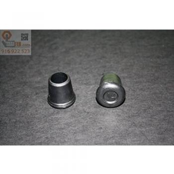 Sanfor 09038 - Contera, goma redonda de 14 mm, color negro, pack de 100 unidades