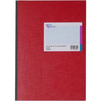 Cuaderno KÖNIG & EBHARDT A4 Cuadriculado 96 Hojas Color Rojo