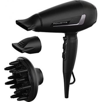Rowenta Pro Expert CV8825 - Secador de pelo de 2100 W con motor AC Pro, 6 ajustes de velocidad/temperatura, revestimiento turmalina, 2 boquillas concentradoras y difusor