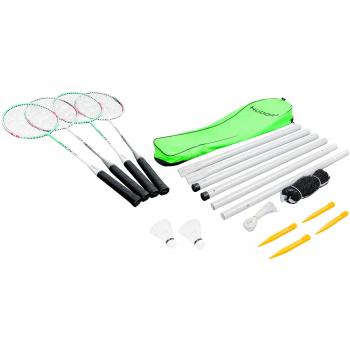 Hudora Family Complete Badminton Set with Rackets and Accessories