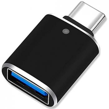 Adaptador USB Tipo C 3.0 OTG Negro GF2431 con Función On The Go para Smartphone y Tablet