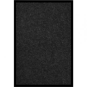Felpudo estriado antracita 80x120 cm