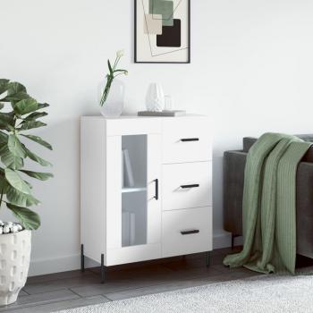 Armario blanco de madera multicapa 69,5x34x90 cm