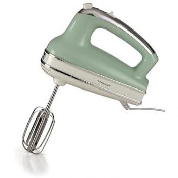 Batidora de Mano Vintage Ariete 1548, 450W, 5 Velocidades, Función Turbo, 2 Batidores, Verde