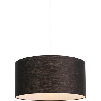 Lámpara colgante moderna blanca con pantalla negra de 50 cm - COMBI 1