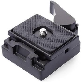 XCSOURCE® Negro Metal Quick Release Plate Plato de Liberación Rápida Conjunto de Adaptadores para Trípode de SLR DSLR Cámara Rotula de Trípode Manfrotto Arca Swiss DC465