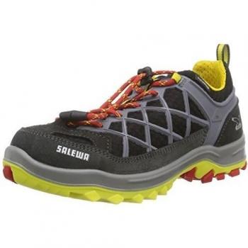 Salewa JR Wildfire Waterproof Zapatillas de deporte exterior, Unisex infantil, Negro / Rojo  , 30