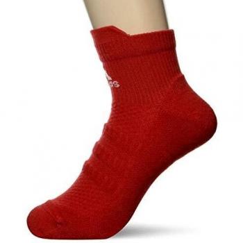 adidas Ask Ankle LC Calcetines, Unisex Adulto, rojglo/Blanco/Rojglo, S