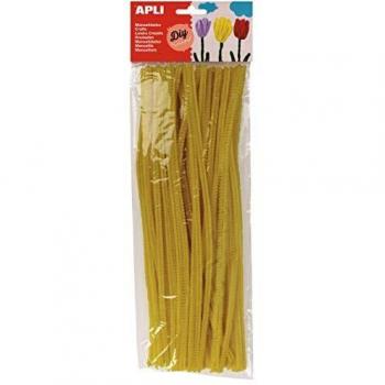 APLI 13272-Limpiapipas amarillos 50 u.