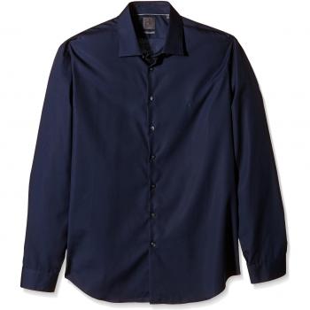 Calvin Klein Cannes FITTED FTC - Camisa formal para hombre, Azul