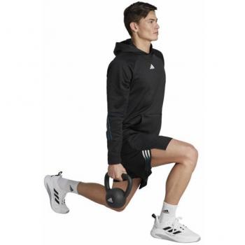 Adidas Pantalones Cortos Icons 3 Stripes 7'' Negro con diseño de tres franjas, longitud de 7 pulgadas, color negro, para hombre