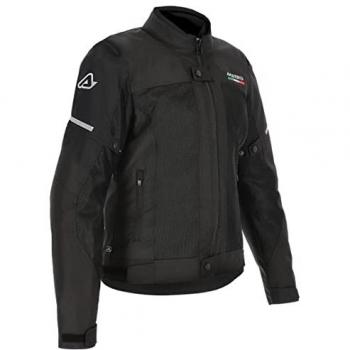 Acerbis Chaqueta textil de moto para mujer Ruby Negra, talla XS, unisex adulto