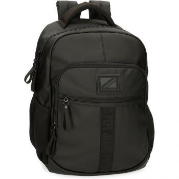 Mochila para Portátil Pepe Jeans Hoxton con Puerto USB 30cm Negra