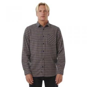 Rip Curl Classic Surf Camisa de Manga Larga para Hombre en Color Marino, Estilo Clásico, Diseño a Cuadros, 100% Algodón, Ajuste Regular, Ideal para Surf y Uso Casual