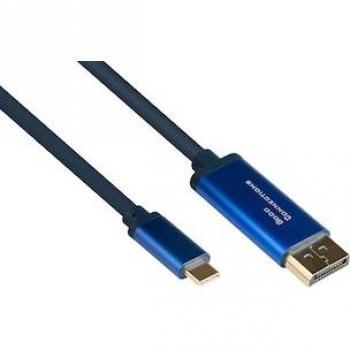 Cable Adaptador USB-C a DisplayPort 4K UHD 60Hz Flex 1.5m Azul