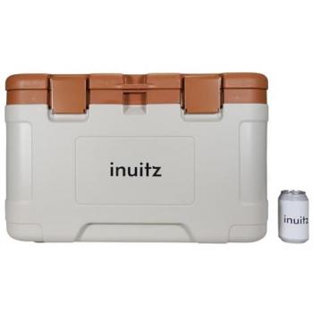 Nevera Portátil Semirrígida INUITZ Island 50L - Aislamiento de Poliuretano, Asas Metálicas Plegables, Cierres Metálicos, Ideal para Playa y Camping