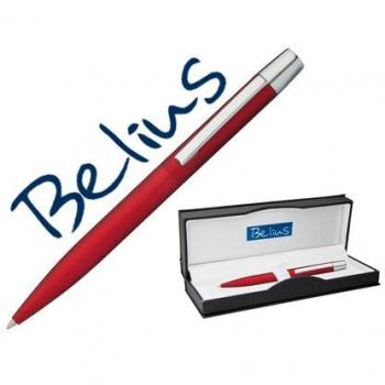 BOLIGRAFO BELIUS BERNA ROJO EN ESTUCHE