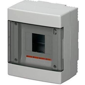 Armario eléctrico de superficie 4 módulos IP40 150x170x100 EC60004B Elettrocanali con puerta traspasable