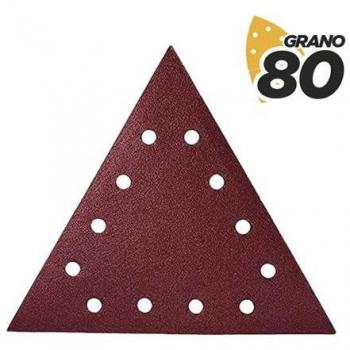 Blim Pack de 5 Lijas con Velcro para Lijadora BL0223 - Grano 80 - Formato Triangular