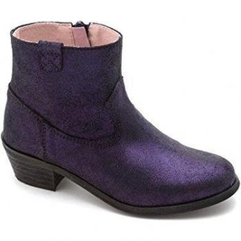 PABLOSKY 811916 - Botines camperos tornasol infantiles, color negro, talla 40