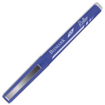 Bolígrafo cilíndrico Bismark azul de punta redonda - 12 piezas
