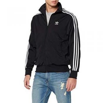 adidas Men Firebird Track Top - Black, Medium
