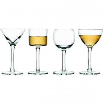 LSA LL02 Lulu - Vaso de Licor, 50-54 ml, 4 Unidades, ransparente Surtido