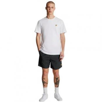 Lyle & Scott Men's Branded Logo Plain Swim Shorts - Black - Size Large
