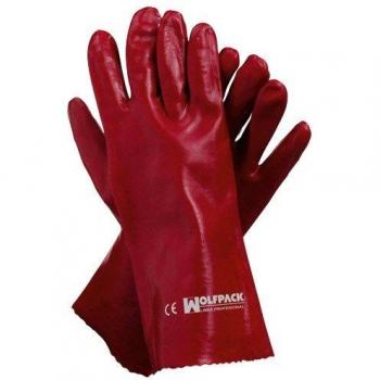 MAURER 15031095 Guante Wolfpack Pvc Rojo 35cm