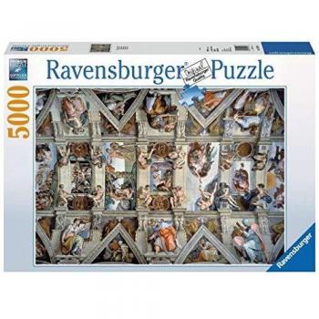 Ravensburger-17429 4 Puzzle 5000 Piezas La Capilla Sixtina, Multicolor
