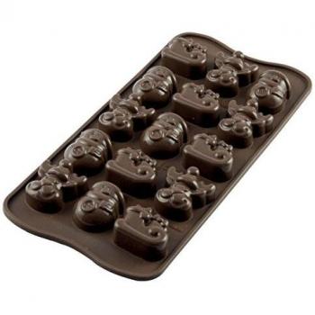 Molde de Silicona para Chocolates Invierno con 15 Cavidades - Ideal para Jabones y Cosmética Casera