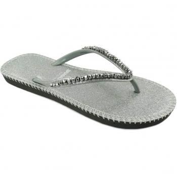 BRASILERAS Chanclas Brillantes para Mujer, Tallas 35-42, Suela Antideslizante, Ideal para Playa/Piscina/Interior