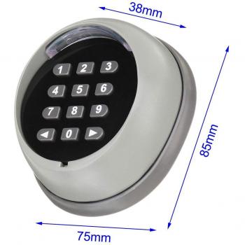 Controlador de puerta de garaje inalámbrico con teclado y interruptor de contraseña 433MHZ, kit receptor de control remoto