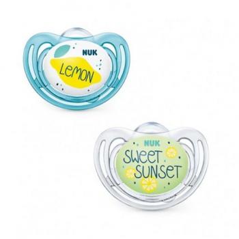 Chupete Silicona Nuk Limited Edition Fruits Day&Night 2 Unidades 6-18 Meses
