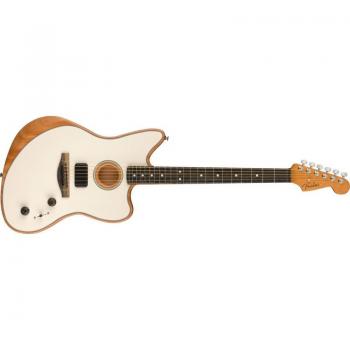 Fender American Acoustasonic Jazzmaster Acoustic Electric Guitar, Arctic White