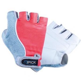 Atipick Rlx - Guantes de levantamiento unisex, color gris / rojo, talla XL