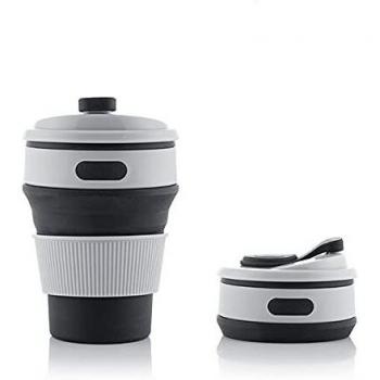 InnovaGoods | Taza plegable de silicona FLAHSIE | Altura ajustable