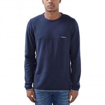 edc by ESPRIT 027cc2i007, Suéter para Hombre, Azul